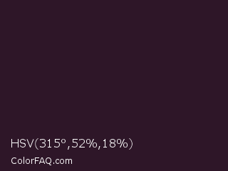 HSV 315°,52%,18% Color Image