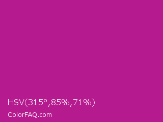 HSV 315°,85%,71% Color Image