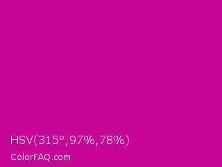 HSV 315°,97%,78% Color Image
