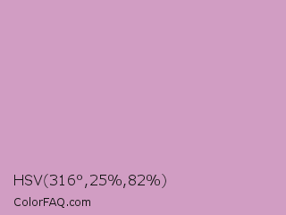 HSV 316°,25%,82% Color Image