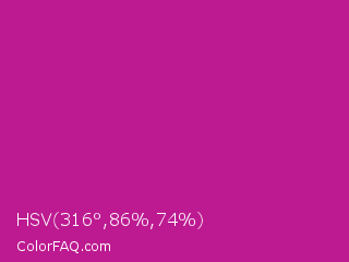 HSV 316°,86%,74% Color Image