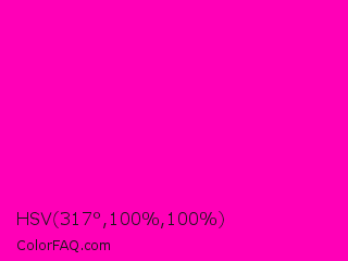 HSV 317°,100%,100% Color Image