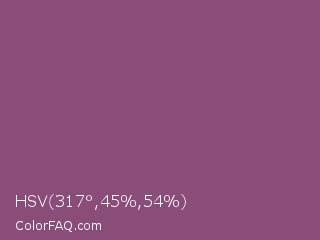 HSV 317°,45%,54% Color Image