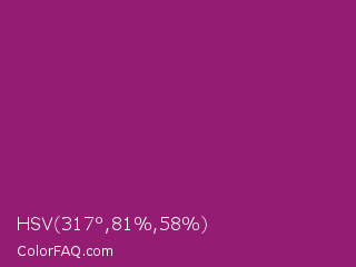 HSV 317°,81%,58% Color Image