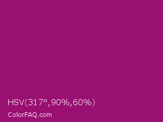 HSV 317°,90%,60% Color Image