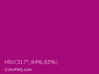 HSV 317°,94%,65% Color Image