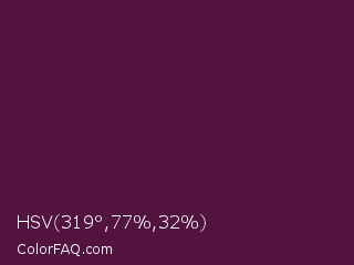 HSV 319°,77%,32% Color Image