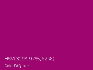 HSV 319°,97%,62% Color Image