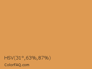 HSV 31°,63%,87% Color Image