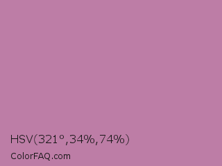 HSV 321°,34%,74% Color Image