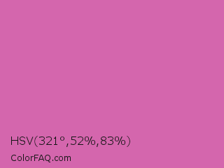 HSV 321°,52%,83% Color Image
