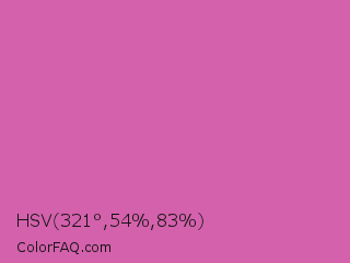 HSV 321°,54%,83% Color Image