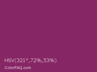 HSV 321°,72%,53% Color Image