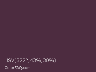 HSV 322°,43%,30% Color Image