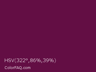 HSV 322°,86%,39% Color Image