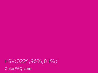 HSV 322°,96%,84% Color Image