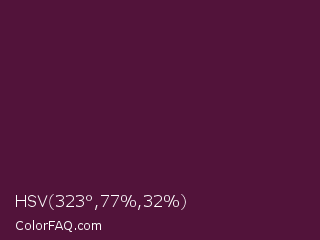 HSV 323°,77%,32% Color Image