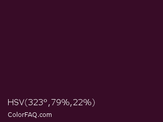 HSV 323°,79%,22% Color Image