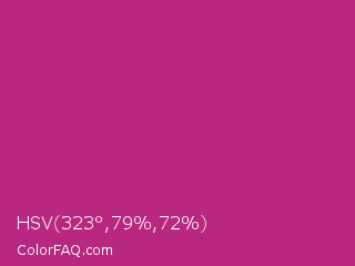 HSV 323°,79%,72% Color Image