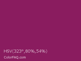 HSV 323°,80%,54% Color Image