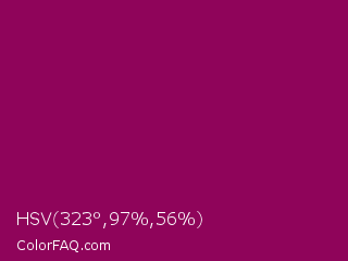 HSV 323°,97%,56% Color Image