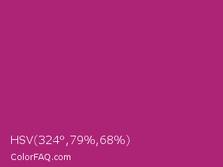 HSV 324°,79%,68% Color Image