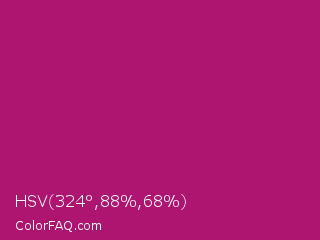 HSV 324°,88%,68% Color Image