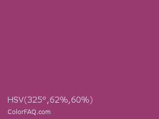 HSV 325°,62%,60% Color Image