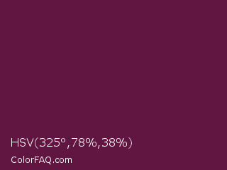 HSV 325°,78%,38% Color Image