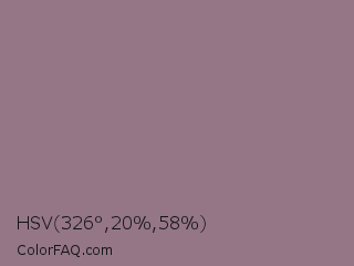 HSV 326°,20%,58% Color Image