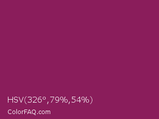 HSV 326°,79%,54% Color Image