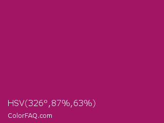 HSV 326°,87%,63% Color Image