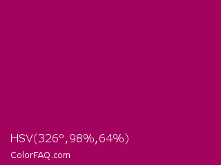 HSV 326°,98%,64% Color Image