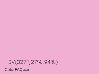 HSV 327°,27%,94% Color Image