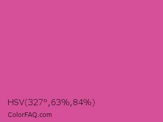 HSV 327°,63%,84% Color Image
