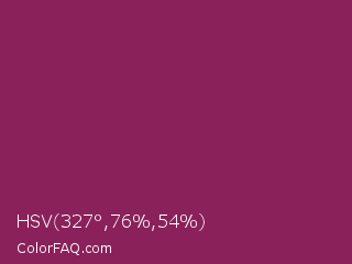 HSV 327°,76%,54% Color Image