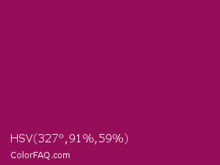 HSV 327°,91%,59% Color Image