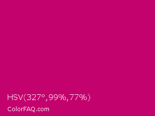 HSV 327°,99%,77% Color Image