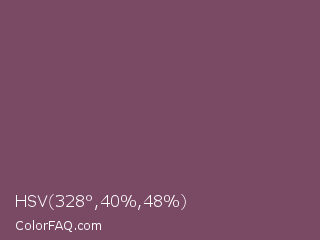 HSV 328°,40%,48% Color Image