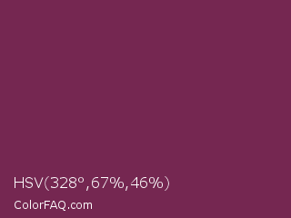 HSV 328°,67%,46% Color Image