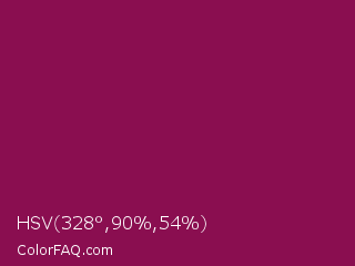 HSV 328°,90%,54% Color Image