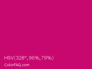 HSV 328°,96%,79% Color Image