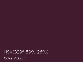 HSV 329°,59%,26% Color Image