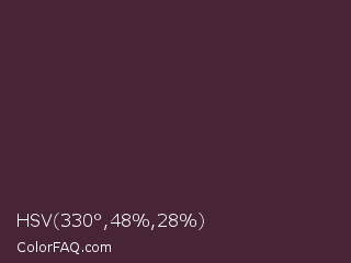 HSV 330°,48%,28% Color Image