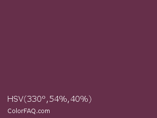 HSV 330°,54%,40% Color Image