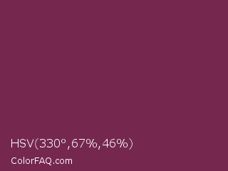 HSV 330°,67%,46% Color Image