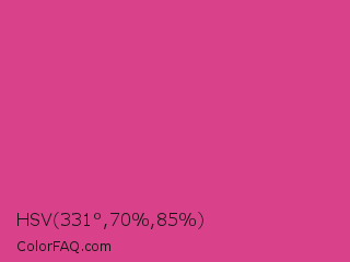 HSV 331°,70%,85% Color Image