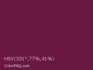 HSV 331°,77%,41% Color Image