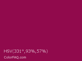 HSV 331°,93%,57% Color Image