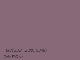HSV 332°,22%,53% Color Image